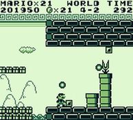 une photo d'Ã©cran de Super Mario Land sur Nintendo Game Boy